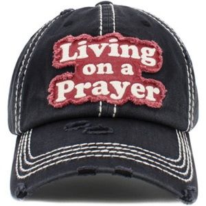 LIVING ON A PRAYER WASHED VINTAGE BALLCAP
